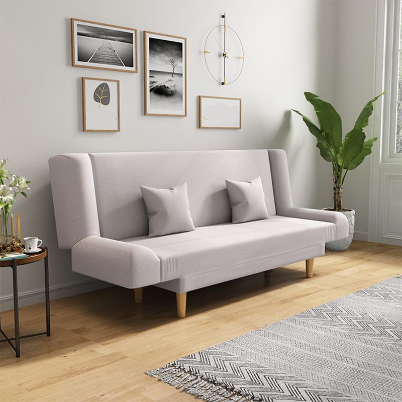 75"Modern Linen Recessed Arm Foldable Convertible Sleeper Sofa Clearhalo 'furn' 'furn_sofas' 'Furniture' 'furniture_sofas' 'kitchen' 'kitchen_sofas' 'Living Room Furniture' 'Sofa' 'sofas' 1200x1200_1e803a36-fa25-4cc9-b0f5-2d77e43fcb4d