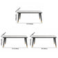 Minimalist Sintered Stone Top Kitchen Dining Table Rectangle Shape Dining Table with 4 Legs Base Clearhalo ' dining_table' 'Dining Tables & Seating' 'Dining Tables' 'Furniture' 'furniture_dining_table' 'Kitchen & Dining Furniture' 'kitchen&dining_furn' 'kitchen' 'kitchen_dining_table' 1200x1200_1e813cbd-c4e0-4846-868e-4b1b4f9855cf