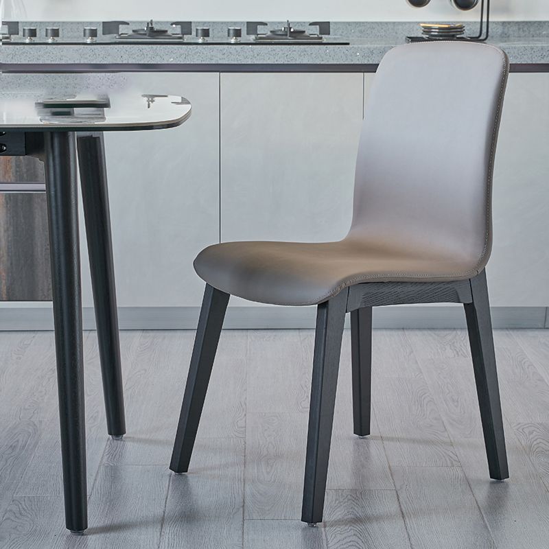 Chaise de salle à manger en cuir PU intérieur