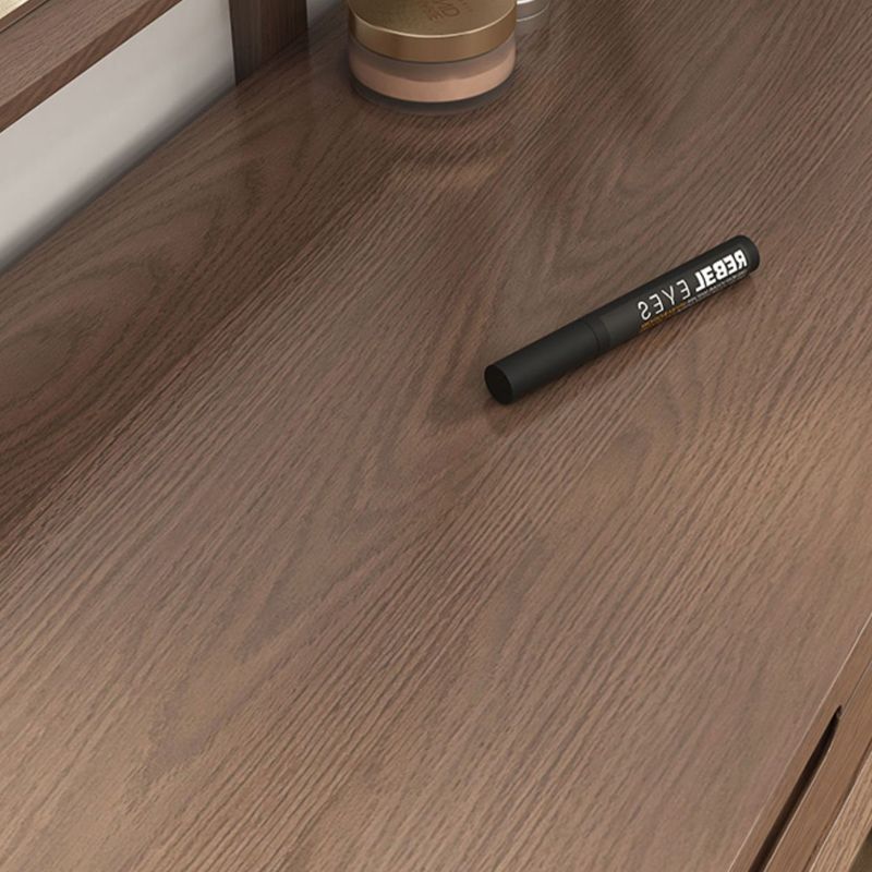 伝統的な3ドロワーメイクアップバニティデスクソリッドウッドバニティドレッシングテーブル