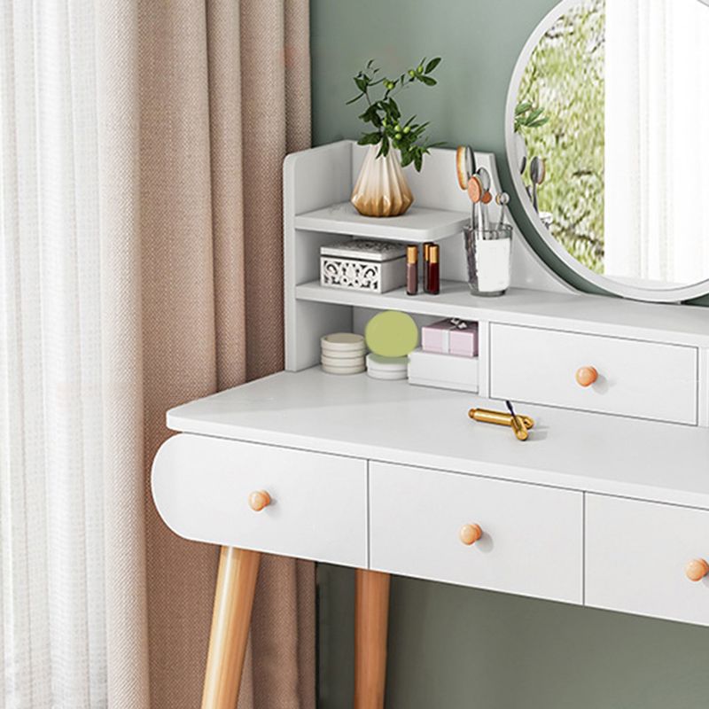 Scandinavische slaapkamer opbergdoos staan ​​rechte voeten ijdelheid bureau