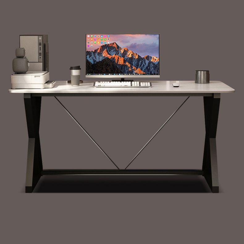 29.53 "H Industrieel rechthoekige kantoorbureau Antieke afwerking Computer Desk