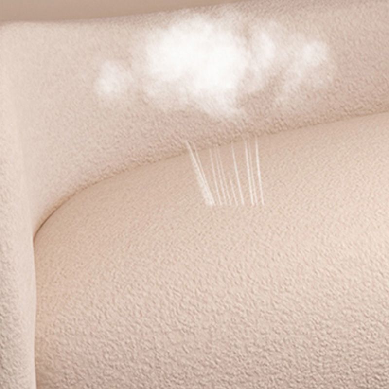 Canapé de tissu de style unique dans une chambre bonus blanc cassé