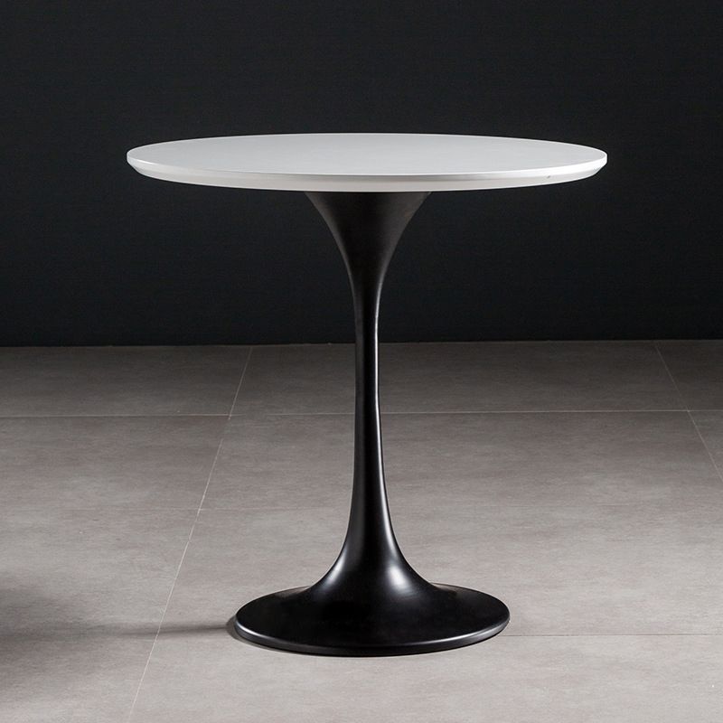 23,6 "tavolo da piedistallo alto in ferro di ferro tavola in legno massiccio