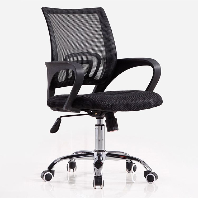 Mid Back Swivel Lumbar Support Desk Chair Breathable AirGrid Office Chair Clearhalo 'furn' 'furn_office_chair' 'Furniture' 'Office Chairs' 'Office Furniture' 'office_chair' 1200x1200_1e86661b-c349-461f-ac12-3ec8b3ac08d1