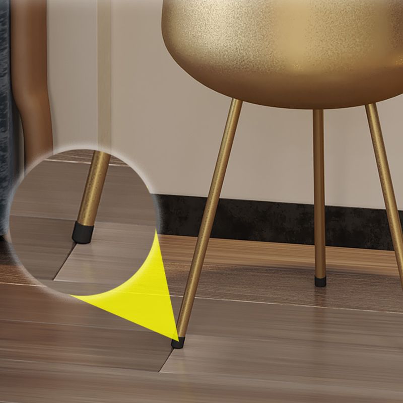 Iron Modern Night Table Round Metal Non-Storage Tablette de nuit avec les jambes