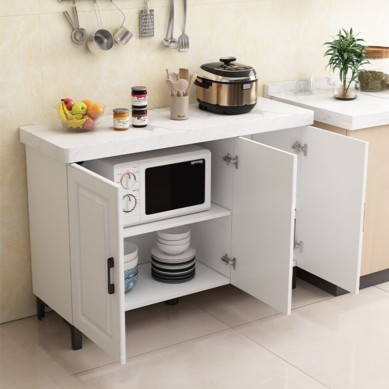 Engineered Wood Sideboard Modern Dining Server with Stone Countertop for Living Room Clearhalo 'buffet_sideboard' 'Buffets & Sideboards' 'Furniture' 'furniture_buffet_sideboard' 'Kitchen & Dining Furniture' 1200x1200_1e89e81d-609e-4589-b101-1c9722309f35