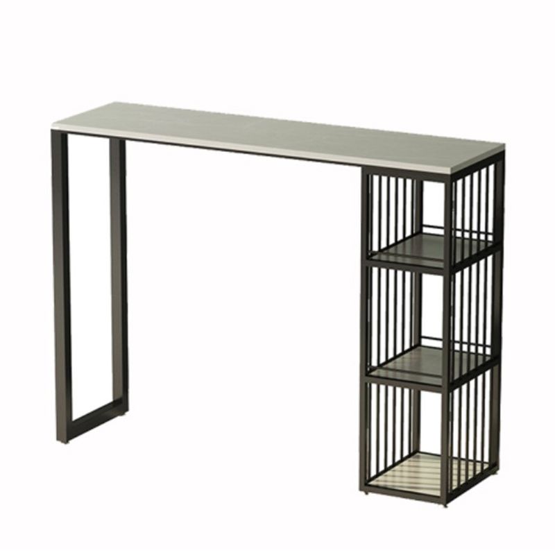 Coffeeshop Industrial Bar Table Stone Top Pub Tafel met opslag