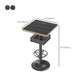 Industrial Style Bar Wine Table Black Color Bar Dining Table with Storage Clearhalo 'Bar Furniture' 'Bar Tables' 'bar_tables' 'furn' 'furn_bar_tables' 'Furniture' 'Kitchen & Dining Furniture' 1200x1200_1e8f158f-f862-44c6-9b48-757715bb50c4