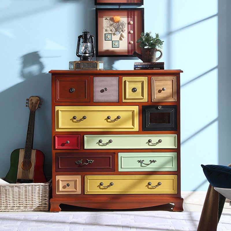 Traditional Style Chest Wooden Storage Chest with Drawers for Bedroom Clearhalo 'Bedroom Furniture' 'Dressers & Chests' 'dressers_chests' 'furn' 'furn_dressers_chests' 'Furniture' 1200x1200_1e8f62bf-b36a-4f41-8298-b280b2647f62