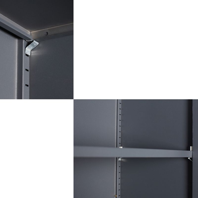 Modern Stainless Steel Bookcase Standard With Doors Shelf for Home Office Clearhalo 'Bookcases' 'furn' 'furn_bookcases' 'Furniture' 'Office Furniture' 1200x1200_1e8f7074-f705-43ca-8954-dac75f1e69cf