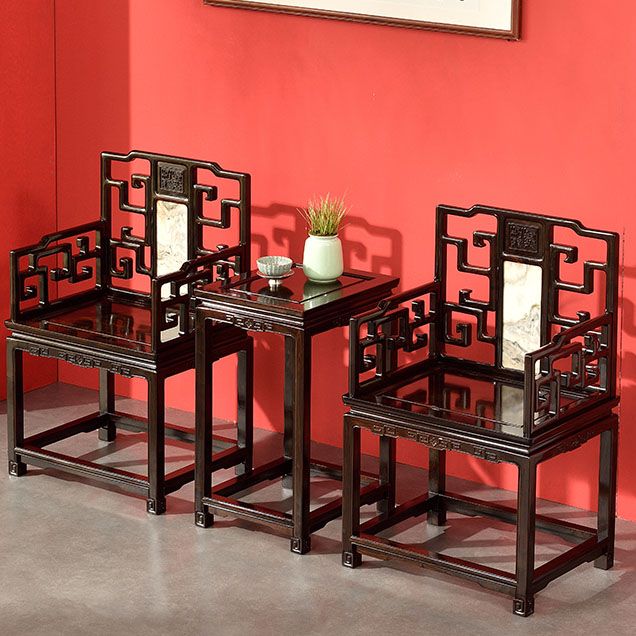 Indoor Deep Brown Dining Arm Chair Solid Wood Dining Chair for Home Clearhalo 'Dining Chairs' 'Dining Tables & Seating' 'dining_chair' 'furn' 'furn_dining_chair' 'Furniture' 'Kitchen & Dining Furniture' 1200x1200_1e903c27-8458-41b4-8ce1-821a76c9c6f1