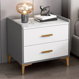 Eigentijdse nachttafel houten nachtkastje met 2 laden