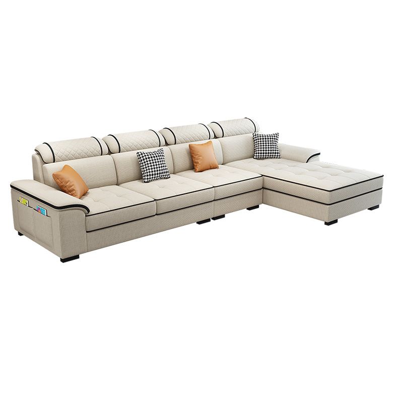 Pillow Top Arm Pillowed Back Cushions Right Hand Facing Sectional Sofa with Chaise Clearhalo 'furn' 'furn_sectionals' 'Furniture' 'furniture_sectionals' 'Living Room Furniture' 'Sectionals' 1200x1200_1e91a1e5-2b34-49c3-940b-d9393b5c28ba