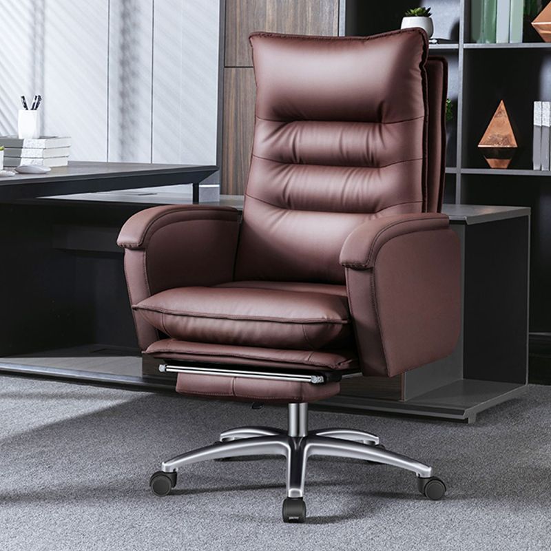 Schwenkbar armloser gepolsterter Bürostuhl Ergonomic High Back Manager Chair Stuhl