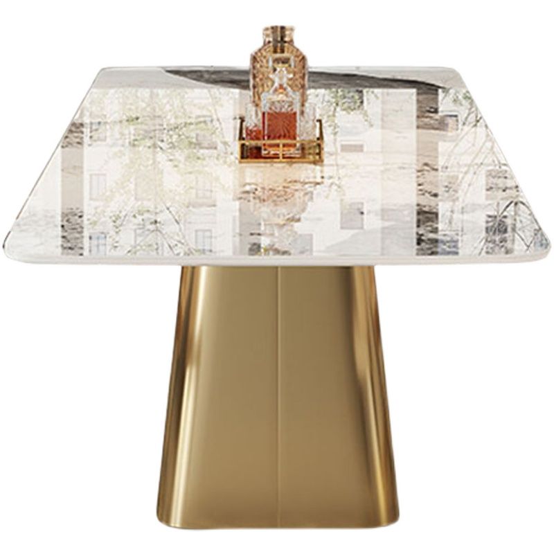 Contemporary Style 1/3/4/7 Pieces Dining Set Rectangular Sintered Stone Dining Table Set Clearhalo 'Dining Room Sets' 'Dining Tables & Seating' 'dining_room_set' 'furn' 'furn_dining_room_set' 'Furniture' 'furniture_dining_room_set' 'Kitchen & Dining Furniture' 'kitchen&dining_furn' 'kitchen' 1200x1200_1e93dd3b-fe17-4791-8416-729fc7c64830