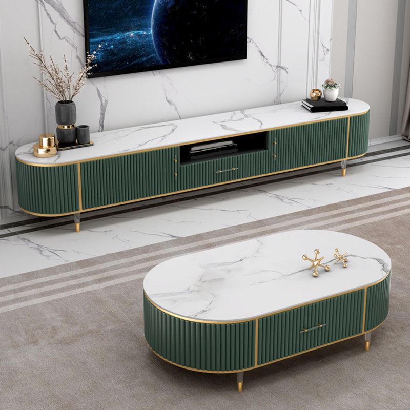 Contemporary TV Media Stand Open Storage TV Console with Drawer Clearhalo 'furn' 'furn_tv_stands_entertainment_centers' 'Furniture' 'Living Room Furniture' 'TV Stands & Entertainment Centers' 'TV Stands & Media Storage Furniture' 'tv_stands_entertainment_centers' 1200x1200_1e942c4e-d7ff-4da0-a0e2-cc6b5b42a1b2