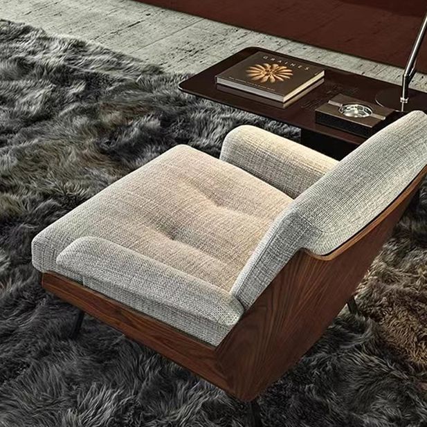 Industrial Lounge Chair Solid Color Cushion Back Basic Four Leg Reclining Accent Chair Clearhalo 'Accent Chairs' 'accent_chairs' 'Chairs & Seating' 'furn' 'furn_accent_chairs' 'Furniture' 'Living Room Furniture' 1200x1200_1e9472f4-f20c-4df2-bd2c-5170b90212c1