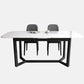 Modern 1/3/4 Pieces Scalable Dinette Set with Sintered Stone Ash Wood Dining Table Set Clearhalo 'Dining Room Sets' 'Dining Tables & Seating' 'dining_room_set' 'furn' 'furn_dining_room_set' 'Furniture' 'furniture_dining_room_set' 'Kitchen & Dining Furniture' 1200x1200_1e949256-9601-467f-a0aa-86b7b53faf54