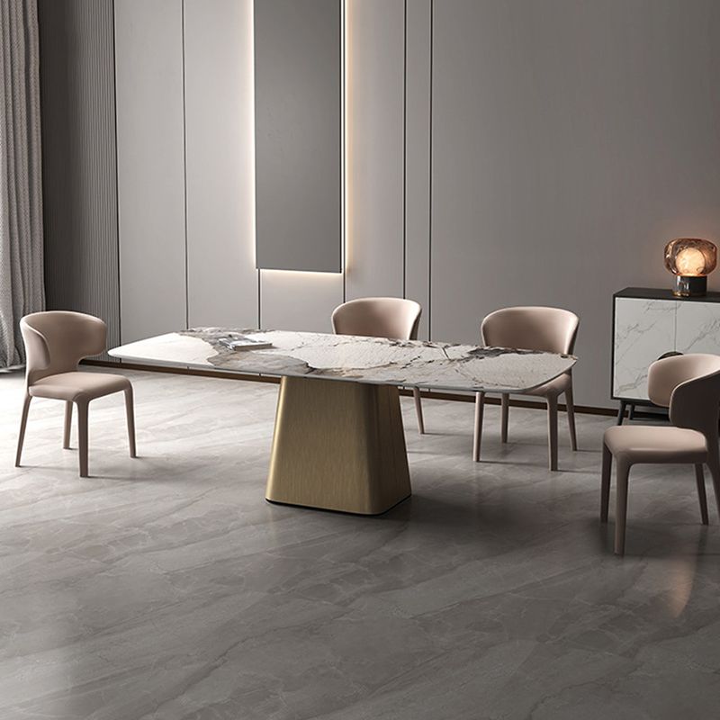 Designer Style Sintered Stone Dining Set 1/4/5/7 Pieces Dining Table with Chairs Clearhalo 'Dining Room Sets' 'Dining Tables & Seating' 'dining_room_set' 'furn' 'furn_dining_room_set' 'Furniture' 'furniture_dining_room_set' 'Kitchen & Dining Furniture' 1200x1200_1e961e40-47e6-4541-8818-caf5fee447e7