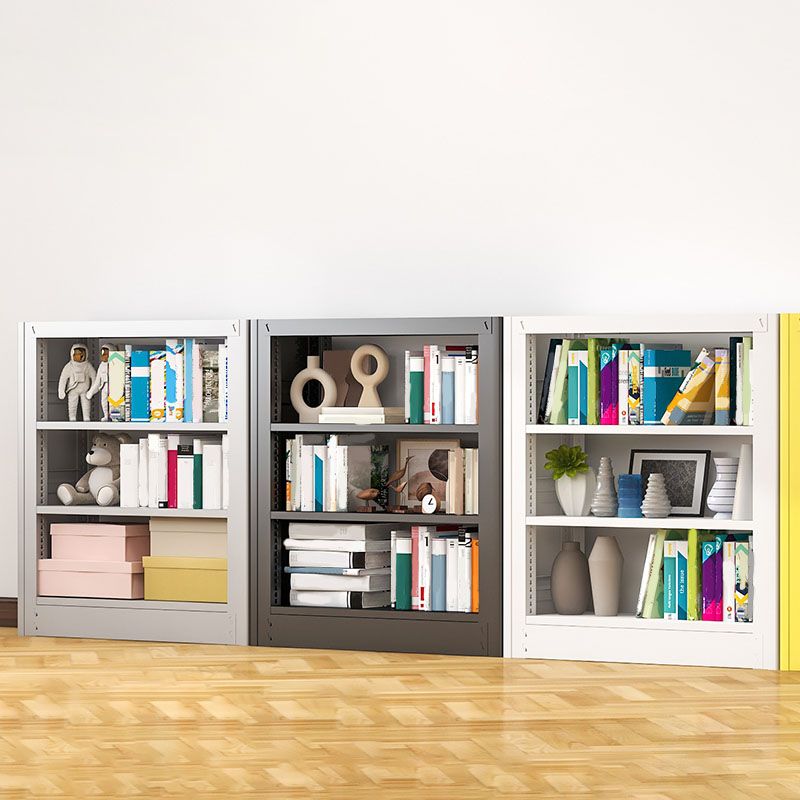 オープンメタルブックシェルフノルディックスタイルのシンプルな長方形の本棚