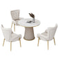 Metal Traditional Luxury Round Indoor Table Sintered Stone Table for Kitchen and Dining Room Clearhalo ' dining_table' 'Dining Tables & Seating' 'Dining Tables' 'furn' 'furn_dining_table' 'Furniture' 'furniture_dining_table' 'Kitchen & Dining Furniture' 'kitchen&dining_furn' 'kitchen' 'kitchen_dining_table' 1200x1200_1e985e1c-0cdf-4aa0-9adf-55a8435ff2af