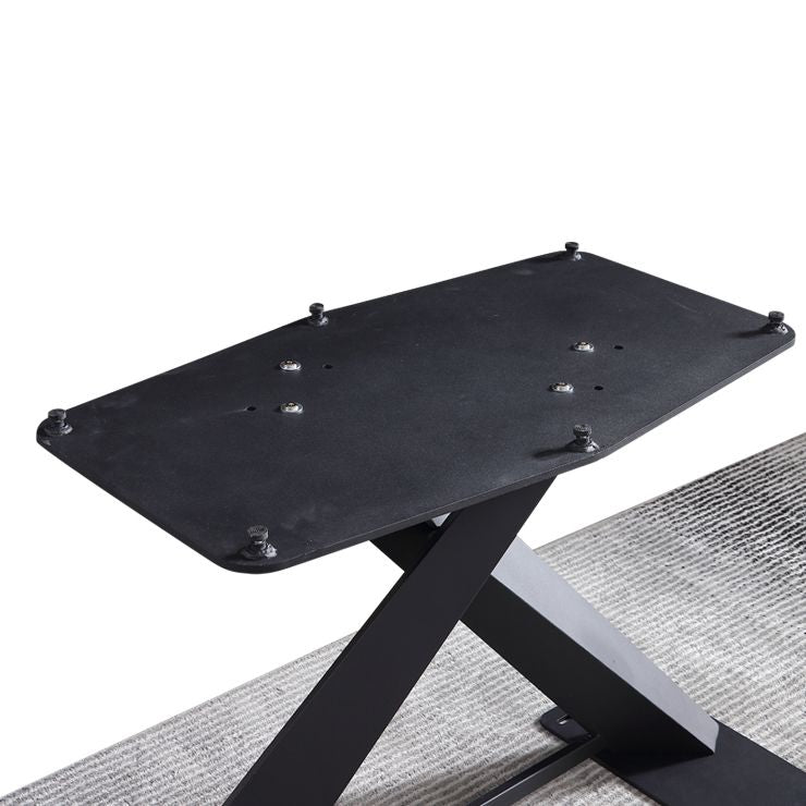 Industrial Black Table for Restaurant Rectangle Dining Table with Pedestal Base Clearhalo 'Dining Tables & Seating' 'Dining Tables' 'dining_table' 'furn' 'furn_dining_table' 'Furniture' 'furniture_dining_table' 'Kitchen & Dining Furniture' 'kitchen' 'kitchen_dining_table' 1200x1200_1e98a37a-e86c-445c-bfa7-d924713d061b