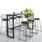 Modern Style Stone Bistro Bar Table Rectangle Metal Base Bar Table Clearhalo 'Bar Furniture' 'Bar Tables' 'bar_tables' 'furn' 'furn_bar_tables' 'Furniture' 'Kitchen & Dining Furniture' 1200x1200_1e98a998-2e99-43d2-9ed3-4f213fd24e68