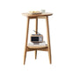Solid Wood Round Top Side Table 23.6" Tall 3 Legs End Table with Shelf Clearhalo 'Coffee & Accent Tables' 'End & Side Tables' 'end_side_tables' 'furn' 'furn_end_side_tables' 'Furniture' 'Living Room Furniture' 1200x1200_1e999f69-197d-4ef6-9b92-779357a595c9