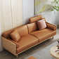 Stationary Stain-Resistant Faux Leather Settee Living Room Pillow Top Arm Sofa Clearhalo 'furn' 'furn_sofas' 'Furniture' 'furniture_sofas' 'Living Room Furniture' 'Sofa' 'sofas' 1200x1200_1e99b563-76a6-4f61-97cc-f13abcb2e148