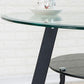 Modern Glass Dining Table 31.5" Round Dining Table with Black Frame for Home Use Clearhalo ' dining_table' 'Dining Tables & Seating' 'Dining Tables' 'furn' 'furn_dining_table' 'Furniture' 'furniture_dining_table' 'Kitchen & Dining Furniture' 'kitchen&dining_furn' 'kitchen' 'kitchen_dining_table' 1200x1200_1e9a5d65-1d4c-4257-a60c-23fc6f67e93a