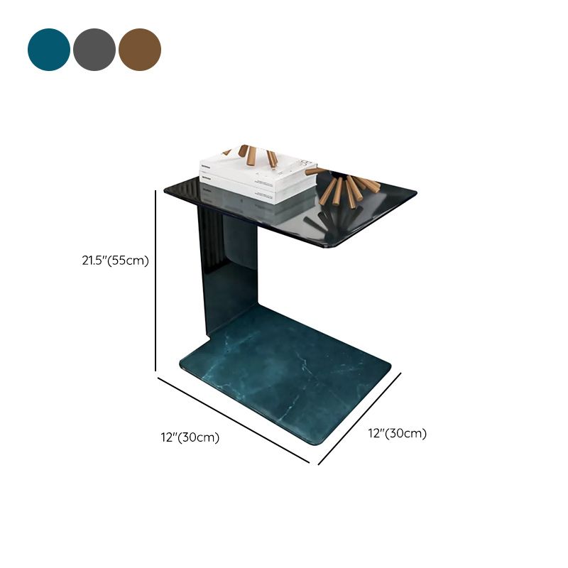 21"H Glam Corner Table Acrylic Square Accent Side Table for Living Room Clearhalo 'Coffee & Accent Tables' 'End & Side Tables' 'end_side_tables' 'furn' 'furn_end_side_tables' 'Furniture' 'Living Room Furniture' 1200x1200_1e9b303e-4b6b-437f-a1cf-befe0de581b4