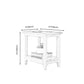 Farmhouse Solid Wood End Table Rectangular Side Table with Shelf Clearhalo 'Coffee & Accent Tables' 'End & Side Tables' 'end_side_table' 'end_side_tables' 'furn' 'furn_end_side_tables' 'Furniture' 'furniture_end_side_table' 'Living Room Furniture' 1200x1200_1e9b7cc4-9bd0-4b32-ae13-27f667add1b2
