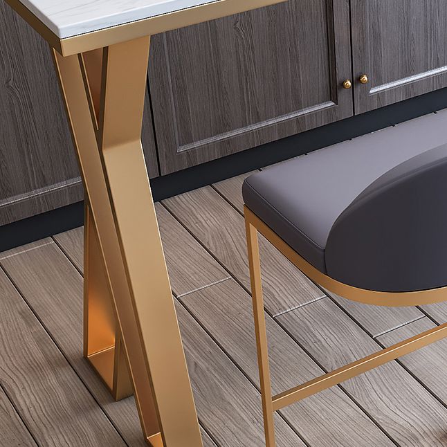 Contemporary 1/2/3/5/7 Pieces Bar Table Set Rectangle Stone Bar Table with Bar Stool Clearhalo 'Bar Furniture' 'furn' 'furn_home_bar_bar_sets' 'Furniture' 'Home Bars & Bar Sets' 'home_bar_bar_sets' 'Kitchen & Dining Furniture' 1200x1200_1e9da667-4dba-4687-b413-47e106b85cb5