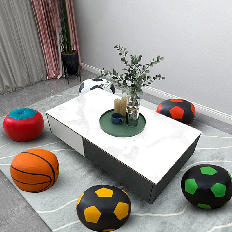 Geometric Print Ottoman Pouf Scratch Resistant Specialty Faux Leather Ottoman Clearhalo 'furn' 'furn_ottomans_poufs' 'Furniture' 'Living Room Furniture' 'Ottomans & Poufs' 'ottomans_poufs' 1200x1200_1e9f25f5-2f8b-477b-947b-095aecab32c4