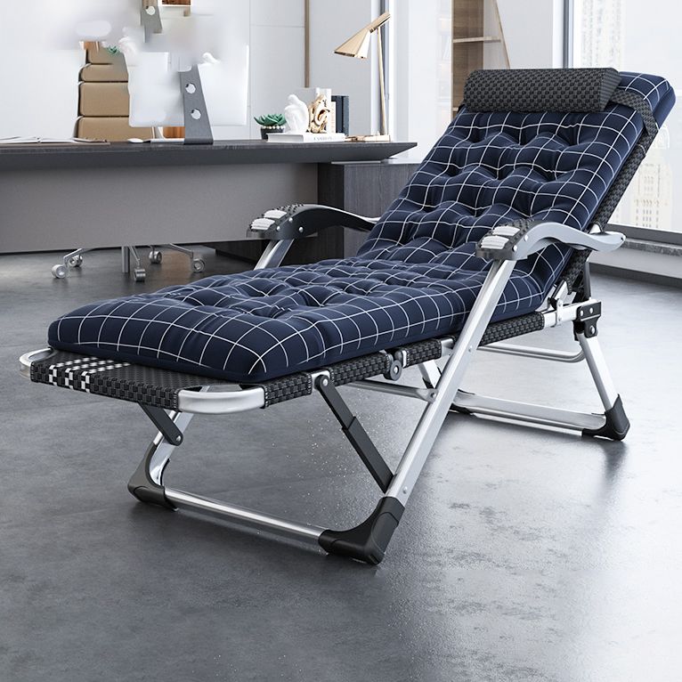 Modern Style Metal Frame Standard Recliner Foldable Recliner Chair Clearhalo 'Chairs & Seating' 'furn' 'furn_recliners' 'Furniture' 'Living Room Furniture' 'Recliners' 1200x1200_1ea19308-5209-44ab-b89b-0abe6fd0a0a2