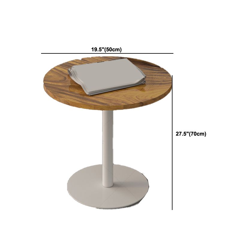 Tavolo di estremità del piedistallo rotondo Minimalista Legno late