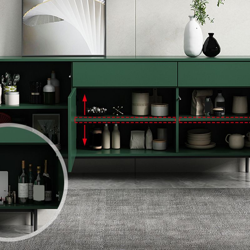 Modern Wooden Storage Sideboard Rectangle Sideboard Cabinet with Drawers and Doors Clearhalo 'buffet_sideboard' 'Buffets & Sideboards' 'furn' 'furn_buffet_sideboard' 'Furniture' 'Kitchen & Dining Furniture' 1200x1200_1ea3f43c-4d03-4c0d-8e04-4a416aed2054