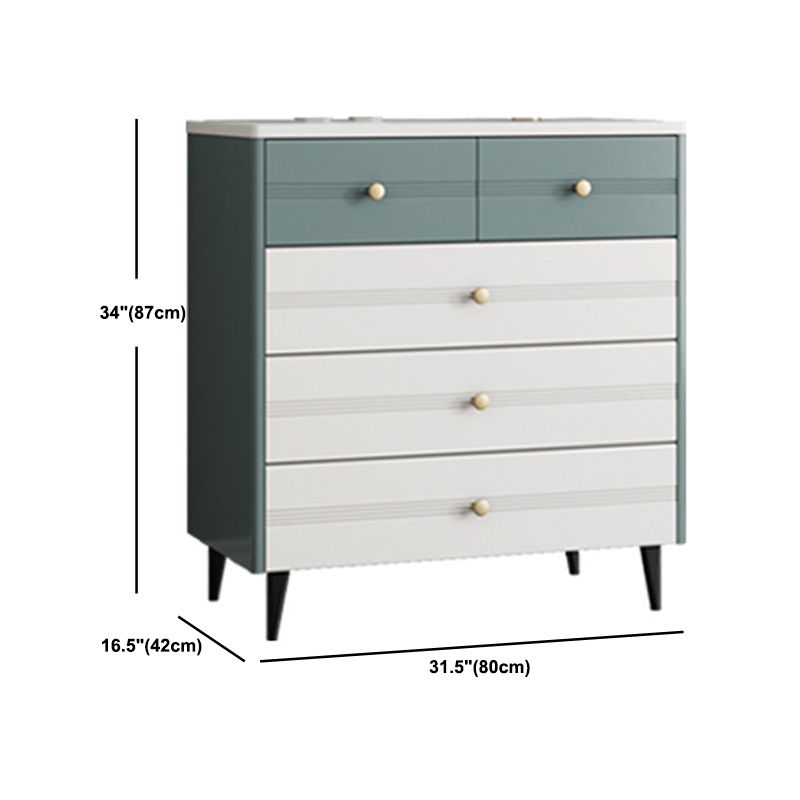 Rectangle Wooden Chest, Contemporary Accent Chest with Drawers Clearhalo 'Cabinets & Chests' 'cabinets_chests' 'furn' 'furn_cabinets_chests' 'Furniture' 'Living Room Furniture' 1200x1200_1ea56f00-eae9-4223-bfa0-4f7084cf3fde