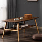 4 Beine 1 Couchtisch Moderner Couchtisch aus Holz mit Ablage