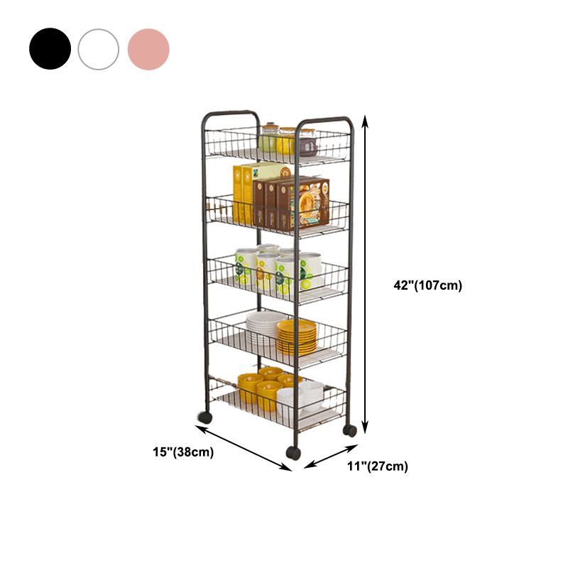 Modern Etagere Metal Bookcase Open Back Bookshelf for Balcony and Living Room Clearhalo 'Bookcases' 'furn' 'furn_bookcases' 'Furniture' 'Office Furniture' 1200x1200_1ea67bf0-cda6-4dba-a5c3-ef05cf86fcbb