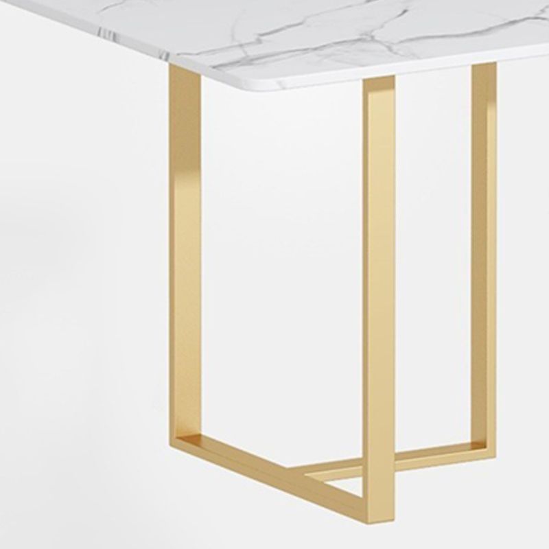 CONFÉRENCE DE CONFÉRENCE MODERNE CONFÉRENCE DE CONFÉRENCE RECTANGULAIRE TABLE DE BUREAUX AVEC 2 LEGS pour le bureau