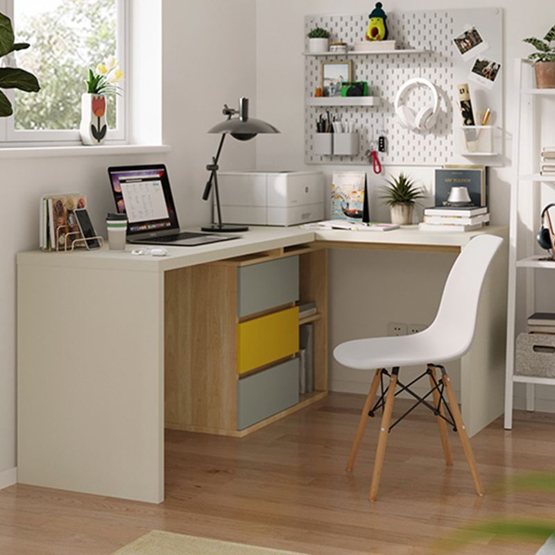 Modern Engineered Wood Office Desk Home Writing Desk with 3-drawer Clearhalo 'furn' 'furn_office_desk' 'Furniture' 'Office Desks' 'Office Furniture' 'office_desk' 1200x1200_1eaa21df-6498-4ae3-94f7-99bb15b98a35