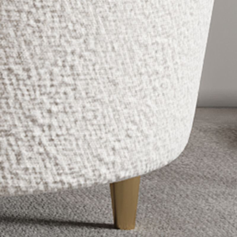 Stoffkrümmungssofa zeitgenössischer, abgerissene Armsofa mit vier Kissen