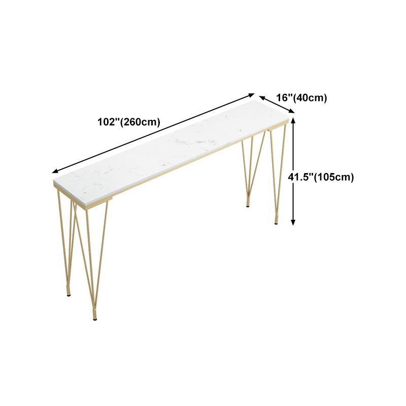 Stone Top Bar Table Traditional Luxury Rectangle Bar Table with 4 Legs Clearhalo 'Bar Furniture' 'Bar Tables' 'bar_tables' 'furn' 'furn_bar_tables' 'Furniture' 'furniture_bar_tables' 'Kitchen & Dining Furniture' 1200x1200_1ead1b7f-dbb9-4a50-8393-f2525fb00871