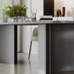 Black and Silver Dinner Room Kitchen Table Contemporary Dining Table