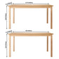Simplicity Home Solid Wood Dining Table Rectangular Table with Ash Wood 4 Legs Base Clearhalo ' dining_table' 'Dining Tables & Seating' 'Dining Tables' 'furn' 'furn_dining_table' 'Furniture' 'furniture_dining_table' 'Kitchen & Dining Furniture' 'kitchen&dining_furn' 'kitchen' 'kitchen_dining_table' 1200x1200_1eaefac6-e823-4ae4-8ac1-8d701f3eff98