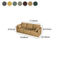 Faux Leather Sofa 25.59" D x 28.34" H Square Arm Sofa for Living Room Clearhalo 'furn' 'furn_sofas' 'Furniture' 'furniture_sofas' 'Living Room Furniture' 'Sofa' 'sofas' 1200x1200_1eafa7b3-4cbe-412a-8b9e-52ea57b7d79b