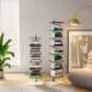 Etagere Metal Bookshelf Contemporary Open Back Bookcase with Shelves