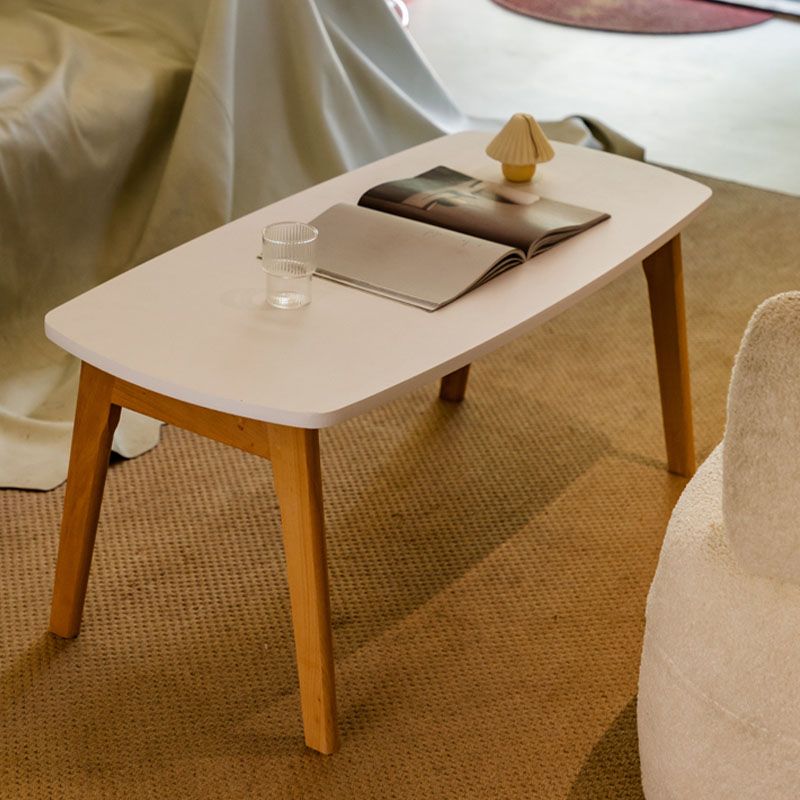 Wooden 4 Legs Cocktail Table Modern Rectangular Coffee Table for Living Room Clearhalo 'Coffee & Accent Tables' 'Coffee Tables' 'coffee_tables' 'furn' 'furn_coffee_tables' 'Furniture' 'furniture_coffee_tables' 'Living Room Furniture' 1200x1200_1eb072c0-74d7-4924-a436-3eac1ad6d725